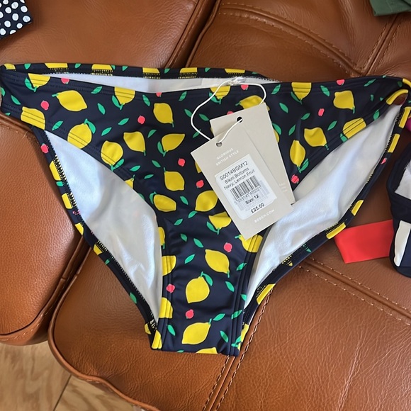 NWT Boden 🍋lemons Bikini Bottom Sz 6. C23 - Picture 3 of 5